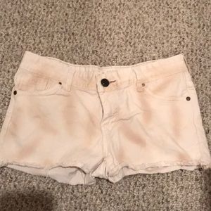 Off White Denim Shorts